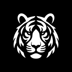 Strong Siberian Tiger Symbol Icon Logo