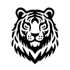 Strong Siberian Tiger Symbol Icon Logo