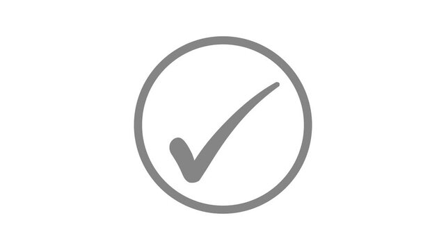Minimal Circle Check Mark Animation Smooth Motion Design