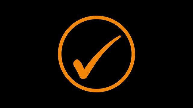 Minimal Circle Check Mark Animation Smooth Motion Design