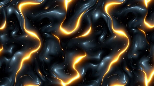 Seamless Lava Flow Loop Animation Background