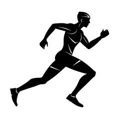 Runner Silhouette vector illustration