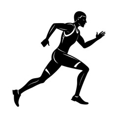 Runner Silhouette vector illustration
