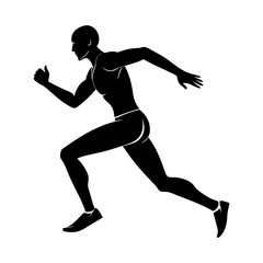 Runner Silhouette vector illustration