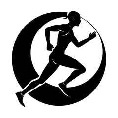 Runner Silhouette vector illustration