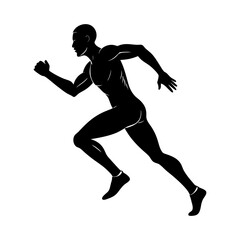 Runner Silhouette vector illustration