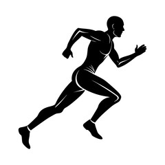 Runner Silhouette vector illustration