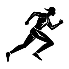 Runner Silhouette vector illustration