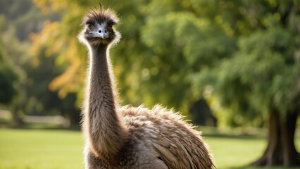Golden Jackal in Natural Light Standing on Grassland