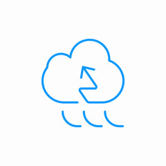 cloud data storage icon sign vector