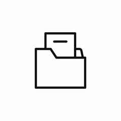 file folder icon sign vector