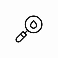 hematology blood sample icon sign vector