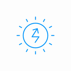 sun energy icon sign vector