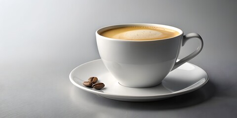 Fototapeta premium White coffee cup mockup