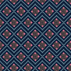 pastel color tribal vector seamless pattern with doodle elements. aztec fancy abstract geometric art print. ethnic hipster background. hand drawn. Wallpaper, cloth design, fabric, tissue, textile