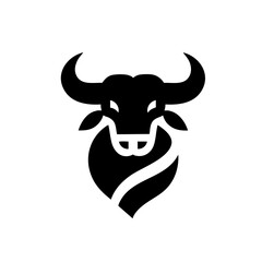 Bull Head logo Icon Symbol