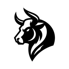 Bull Head logo Icon Symbol
