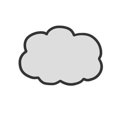 Obraz premium シンプルな雲のイラスト