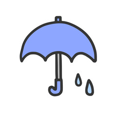 シンプルな傘のイラスト