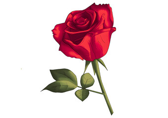 single red rose