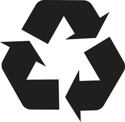 Recycle symbol icon, recycle logo symbol, Eco-Friendly Recycle Logo Vector Illustration,
