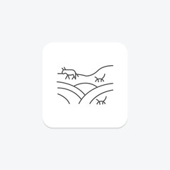 Field With Animals, vector, pixel perfect, illustrator file
