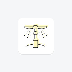 Farm Sprinkler, vector, pixel perfect, illustrator file