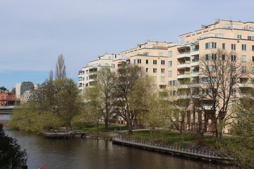 Obraz premium Streets and houses of the city center of Stockholm, Sweden.