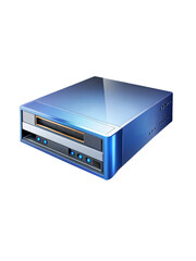 Obraz premium Stylized Blue DVD or Bluray Optical Disc Drive for Desktop Computers