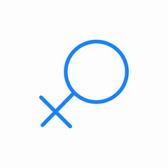 female symbol gender icon sign vector
