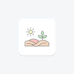 Fertilized Land, vector, pixel perfect, illustrator file