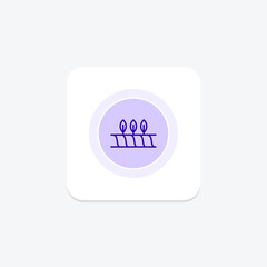Flat Crop Field, vector, pixel perfect, illustrator file