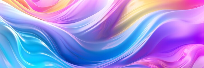 Ethereal unicorn gradient in soft pastel rainbow hues, blending with liquid shimmer for ultra-realistic 8K wallpaper. Dreamy, abstract, and magical!
