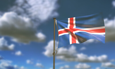 iceland national country june month 17 seventeen day date copy space blue sky background wallpaper government politic reykjavik icelend country national 17 day june month lake ocean europe vacation 
