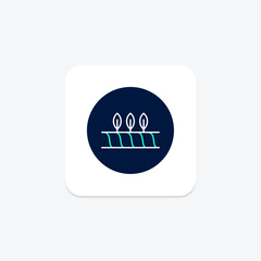 Flat Crop Field, vector, pixel perfect, illustrator file