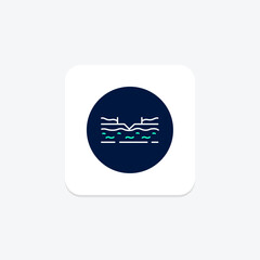 Water Channels In Field, vector, pixel perfect, illustrator file