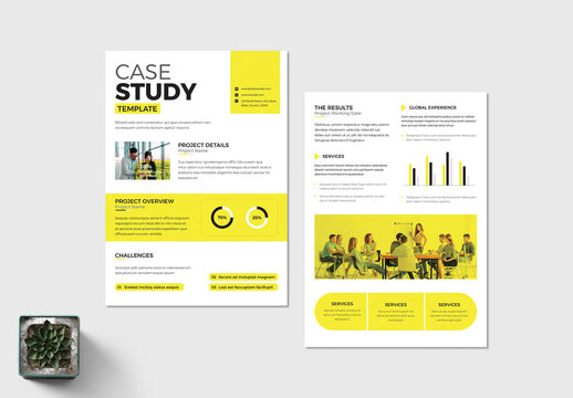 Professional Case Study Template For Business Success