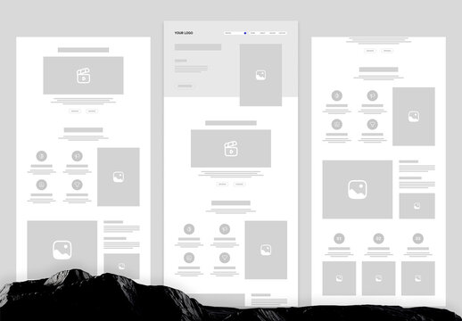 Wireframe Email Newsletter Layout