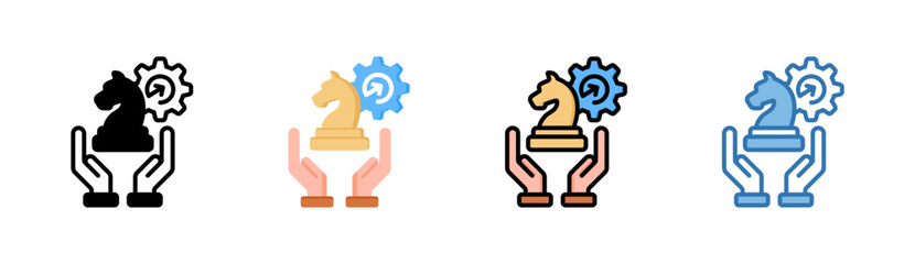 Fototapeta premium Business Strategy Icon