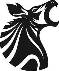 Okapi animal silhouette vector