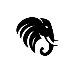 Thai Elephant Head Logo Symbol Icon