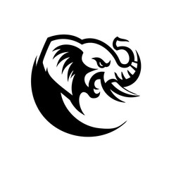 Naklejka premium Thai Elephant Head Logo Symbol Icon