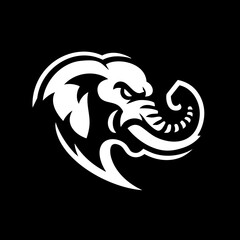 Thai Elephant Head Logo Symbol Icon