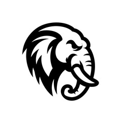 Thai Elephant Head Logo Symbol Icon