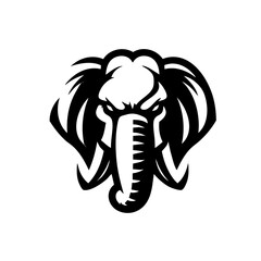 Thai Elephant Head Logo Symbol Icon