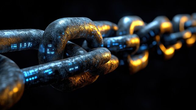 Digital chain links (2) - Powered by Adobe