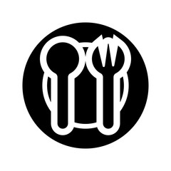 Spoon icon design template SVG