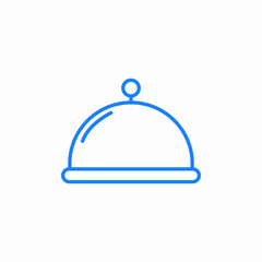 Obraz premium food tray icon sign vector