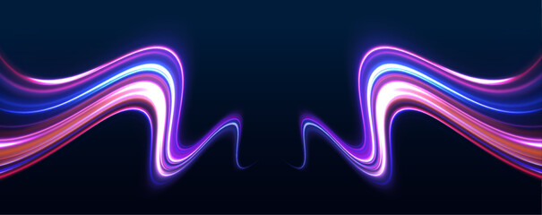 With vibrant neon colors and high-speed light motion, this design illustrates the evolution of wireless communication. Fiber optic technology is key in delivering faster and more reliable internet.	