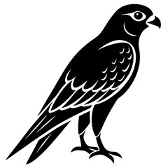 Obraz premium falcon vector icon white background 